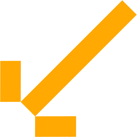 Arrow Behind the situation yellow