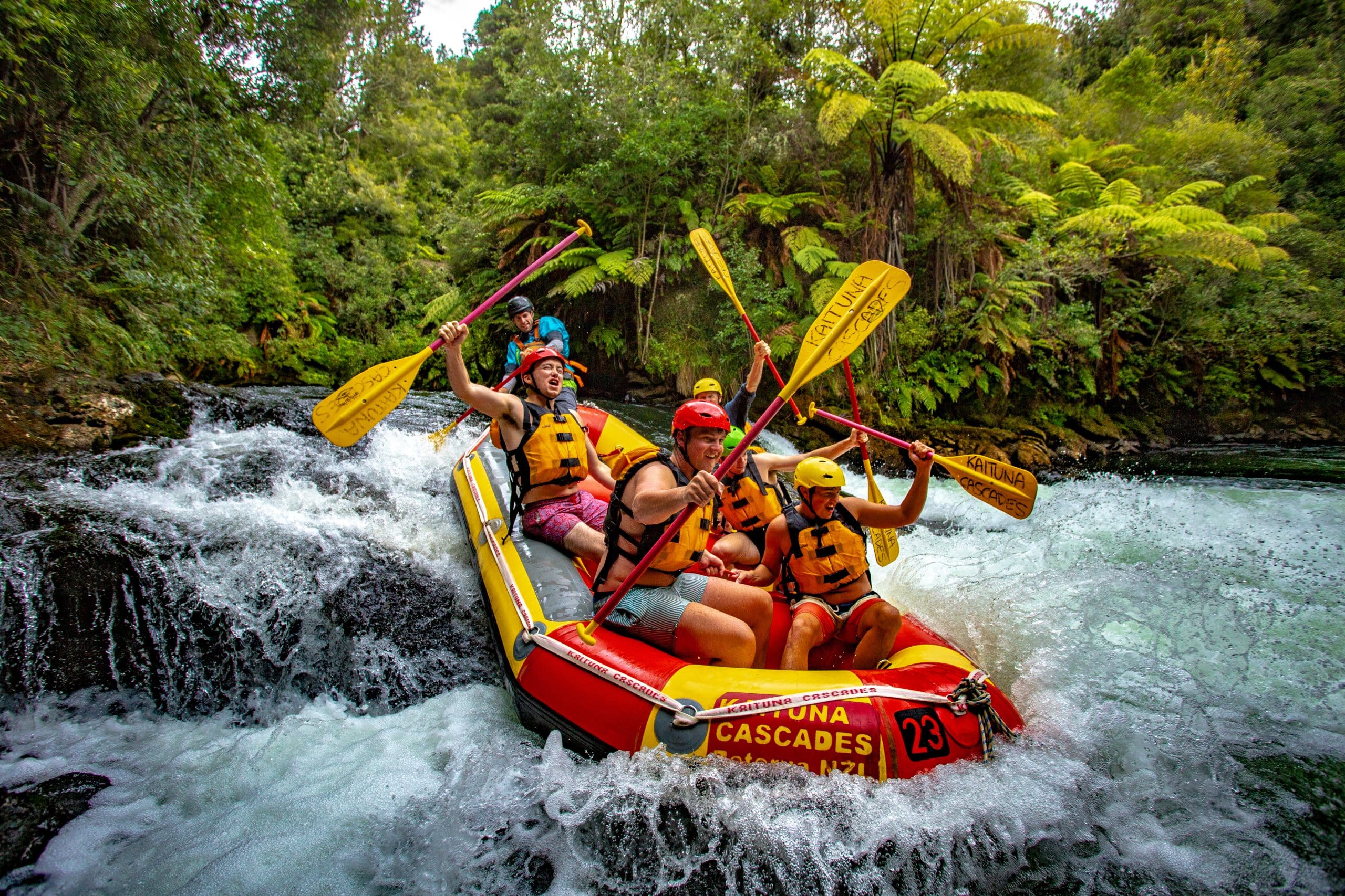 kaituna cascades boys in boats closer scaled