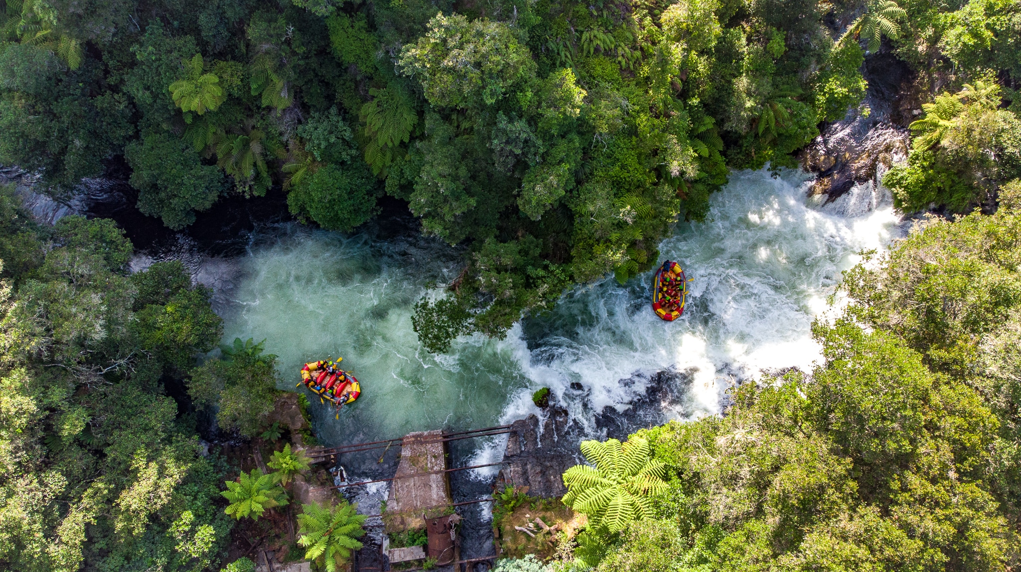 kaituna cascades river aerial 2