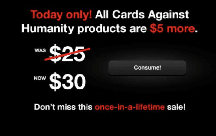 Black Friday Cards against humanity